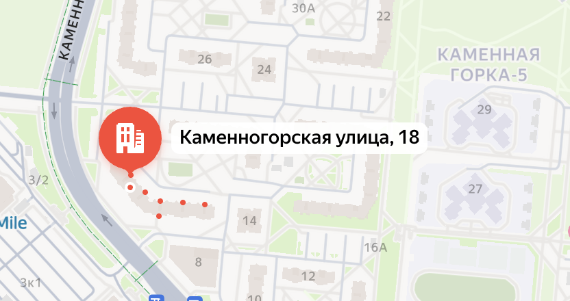 Карта: Минск, ул. Каменногорская, д. 18
